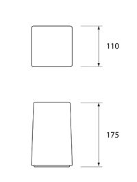 NEOZ kabellose Leuchten Modell Masse Ice Square 100